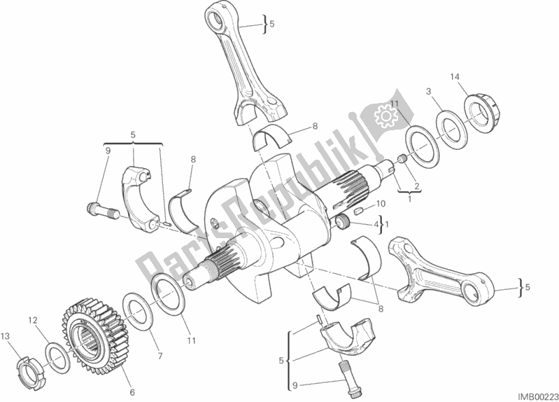 Toutes les pièces pour le Bielles du Ducati Multistrada 1200 Enduro Thailand 2019